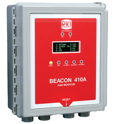 RKI Beacon 410A four-channel wall mount controller