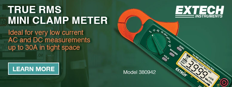 Image of the extech 380942 Mini-pince ampèremétrique