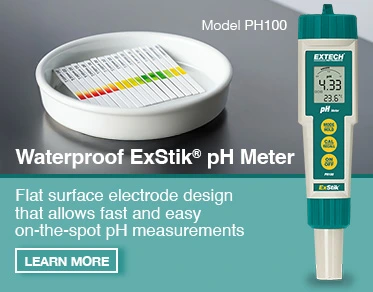 Image of the Extech PH100 Waterproof ExStik pH Meter