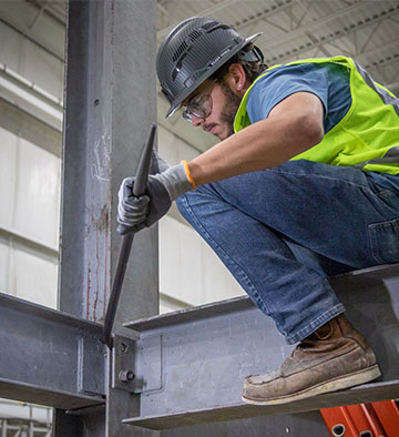 Man working in a construction site