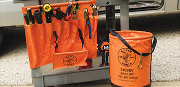 Image with bags and tools organizers