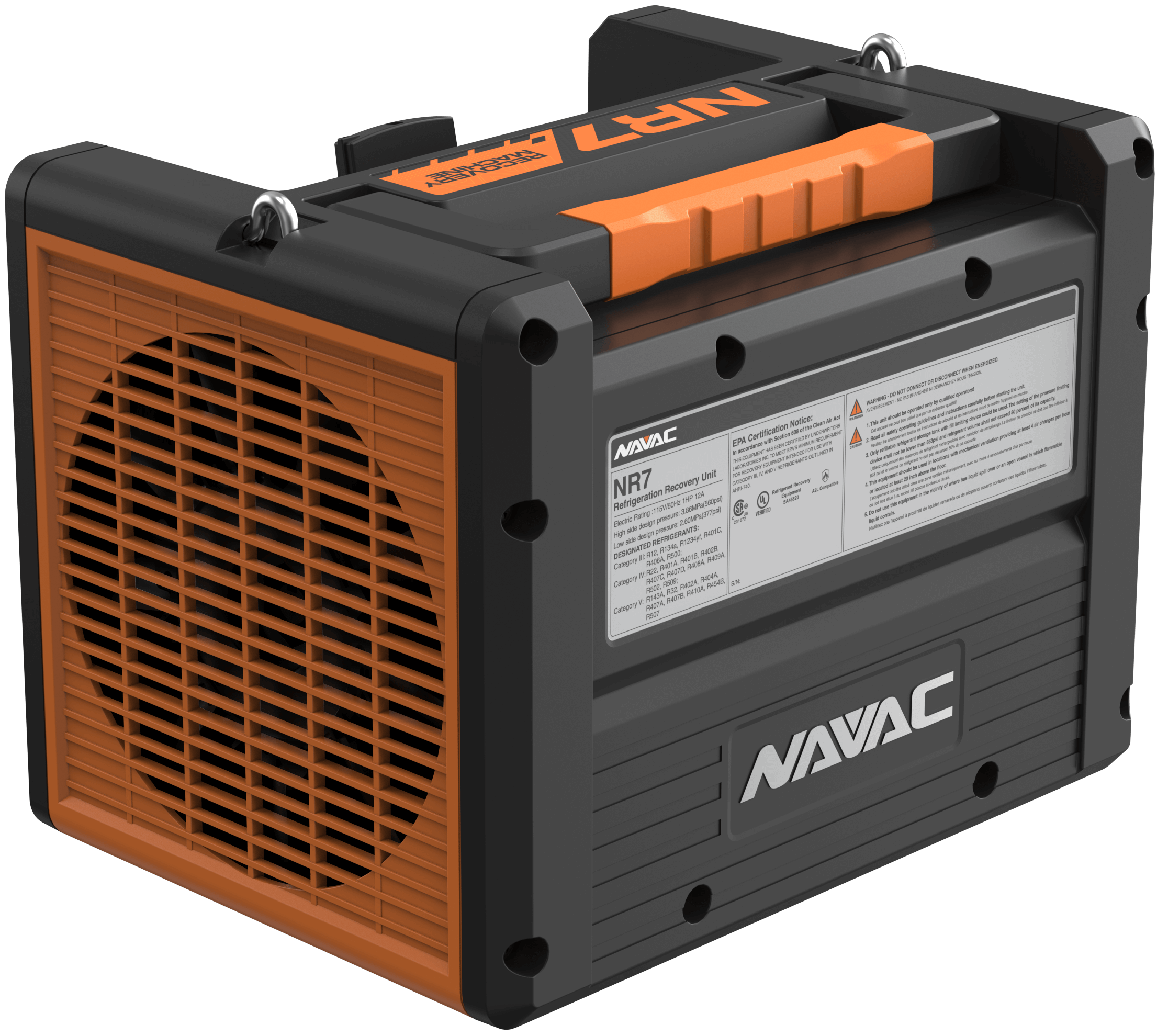 NAVAC NR7 Brushless Refrigerant Recovery Unit