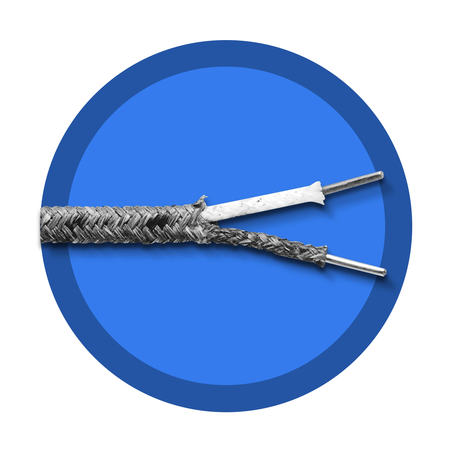 Image of Fiberglass Braided Thermocouple and Extension Wire