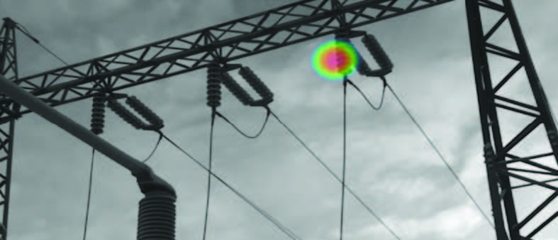 An acoustic image of electrical substation