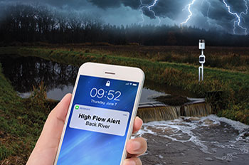 MicroRX being used during a storm to help prevent flooding