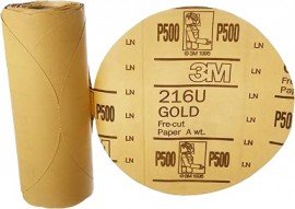 3M 1202 Disc Roll, P500 grit, 6"-