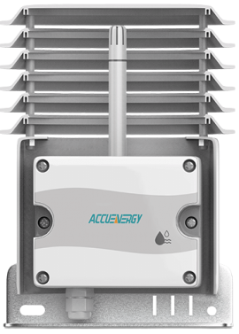 Accuenergy AcuHUM-OAW Series Relative Humidity and Temperature Transmitter with 10 kΩ type III thermistor and weather shield, 4 to 20 mA, outdoor-