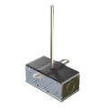 ACI A Series Platinum Duct RTD Temperature Sensor, 12&amp;quot; probe, galvanized enclosure-