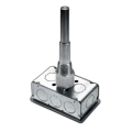 ACI A Series Nickel Immersion RTD Temperature Sensor, 2.5&amp;quot; welded thermowell, galvanized enclosure-