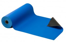 ACL Staticide 59300 Gemini Dual-Layer Static-Dissipative Work Surface Material, 30&amp;quot; x 50', royal blue-