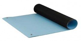 ACL Staticide 8085BM2472 Dualmat Static-Dissipative Work Surface Mat, 24 x 72&amp;quot;, light blue-