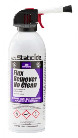 ACL Staticide 8623-CASE Flux Remover No Clean Extra-Strength Solvent, 11 oz, 12-pack-