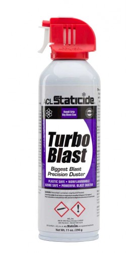 ACL Staticide 8640 Turbo Blast Air Duster, 11 oz, 12-pack-