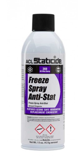 ACL Staticide 8660-CASE Freeze Spray Anti-Stat Aerosol, 12 oz, 12-pack-