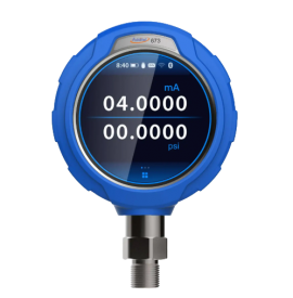 Additel 673 Series Pressure Gauge with RS232, -15 to 0 psi, 0.02% FS, 4.65&amp;quot; dial, 1/4&amp;quot; NPT M, 304 SS-