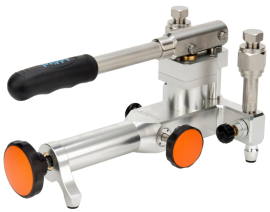 Additel 914A Series Pneumatic Pump with carrying case, 375 psi / 25 bar, 1/4" NPT F-