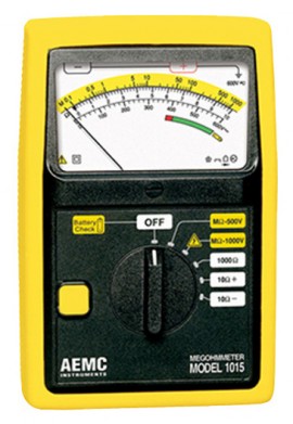 AEMC 1015 Analog Megohmmeter, 500V, 1000V-