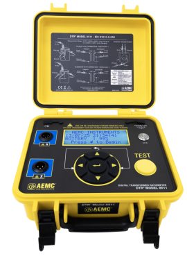 AEMC 8511 DTR<small><sup>&amp;reg;</sup></small> Digital Transformer Ratiometer, 110/220 V, 0.8000:1 to 8000.0:1 PT/VT-
