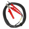 AEMC 2151.20 Shielded Safety Lead with Hippo Clip for the 6550 and 6555, Red, 25ft-