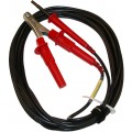 AEMC 2151.26 Shielded Safety Lead with Hippo Clip for the 6550 and 6555, Red, 65ft-