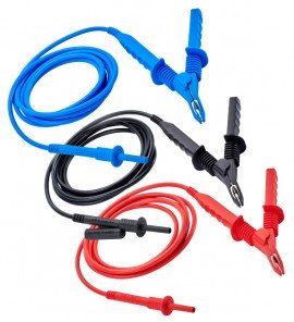 AEMC 2151.30 Leads Replacement Set of 3 W/ clips-