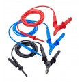 AEMC 2151.38 Lead Set of 3, 25 ft 15kV Safety Leads w/Clips-