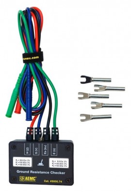 AEMC 5000.74 Ground Resistance Tester Checker, 5/25&amp;Omega;-