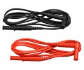 AEMC 500.78 Lead - set of 2, 5 ft PVC color-coded (red/black) with 4mm straight/right banana plugs-