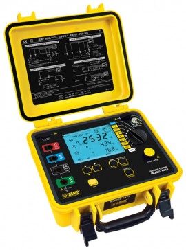 AEMC 6472 Ground Resistance Tester Multifunction with 2, 3, and 4-point, bond test and DataView software, 0.09 &amp;Omega; to 99.9 k&amp;Omega;, 41 to 5078 Hz-