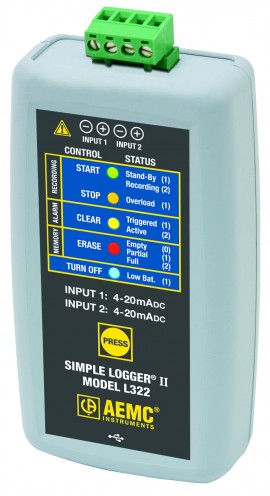AEMC L322 4 to 20mA Datalogger-