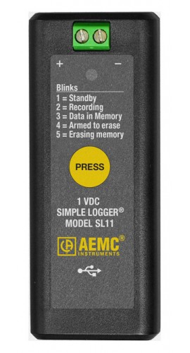 AEMC SL11 Simple Logger Data Logger, 1 VDC, Voltage-