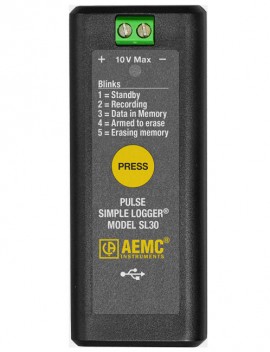 AEMC SL30 Simple Logger Data Logger, 0 to 5 VDC, Pulse-