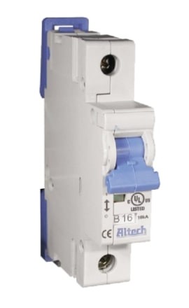 Altech 1GU2 Mini Circuit Breaker, 2 A, single pole-