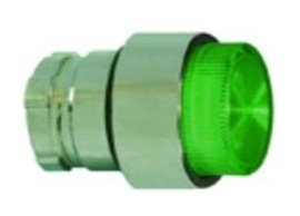 Altech 2ALP8LB-110 Illuminated Metal Projecting Button, 22 mm, 110 V-