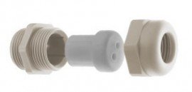 Altech 5316310 Cable Gland, 25 x 1.5 metric, light gray-