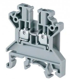 Altech CTS4U-N DIN Screw Terminal Block, feed-thru, 0.24&amp;quot;-