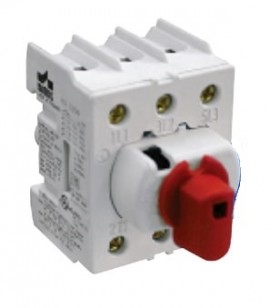 Altech KU325N Extended/Direct Handle Motor Disconnect Switch, three-pole, 25 A-