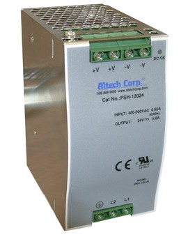 Altech PS-12012 Single Output DIN Rail Power Supply, 120 W, 12 V-