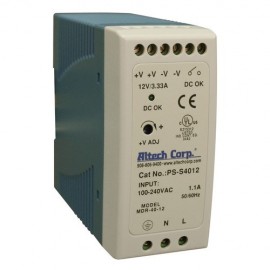 Altech PS-S4012 Power Supply, DIN rail, 12 V DC-