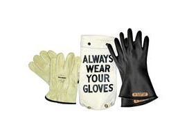 American Safety Clothing RG011O9K 11 in Rubber Insulating Glove Kit Size 9-