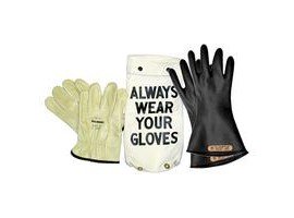 American Safety Clothing RG214O9K 14 in Rubber Insulating Glove KitSize 9-