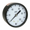 Ametek US 146021A Series P500 Pressure Gauge, 0 to 30&quot; Hg, 1.5&amp;quot; dial, &amp;frac18; NPT CBM, painted black steel case and friction ring-