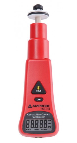 Amprobe TACH-10 Contact and Non-Contact Tachometer-