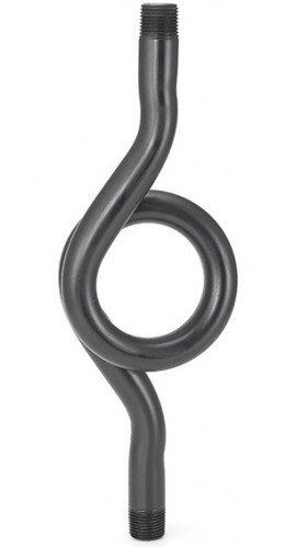 Ashcroft 02-1098-I-02 Coil Pipe Siphon, &amp;frac14; NPT male, black steel pipe, 6&amp;frac12;&amp;quot;-