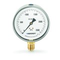 Ashcroft 1009 Pressure Gauge, 2500kp/#, 2.5&amp;quot; dial, &amp;frac14;&amp;quot; NPT male lower, SS housing-