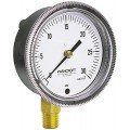 Ashcroft 1490 Pressure Gauge, 0 to 5 psi, 2.5&amp;quot; dial, &amp;frac14;&amp;quot; NPT male lower, black, glass filled polysulfone-