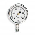 Ashcroft 1008 Pressure Gauge, 0 to 3000 psi, 2.5&amp;quot; dial, &amp;frac14;&amp;quot; NPT male lower, SS housing-
