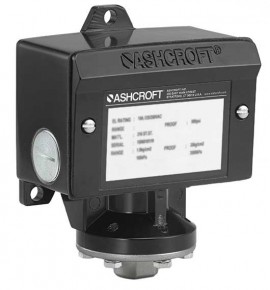 Ashcroft B424B 30IMV/15# B-Series Pressure Switch with NEMA 4X Enclosure, -30 inHg/15 psi-