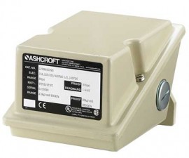 Ashcroft LPDN4GGB25 30IW LP-Series Pressure Switch with NEMA 4X Enclosure, 2 Set Points, 30 inH2O-