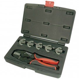 Astro Pneumatic 9477 Ratchet  Crimping Tool Set, quick change, 7-piece-